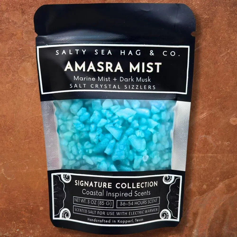 Amasra Mist Salt Crystal Sizzlers - Marine Mist + Dark Musk Scent